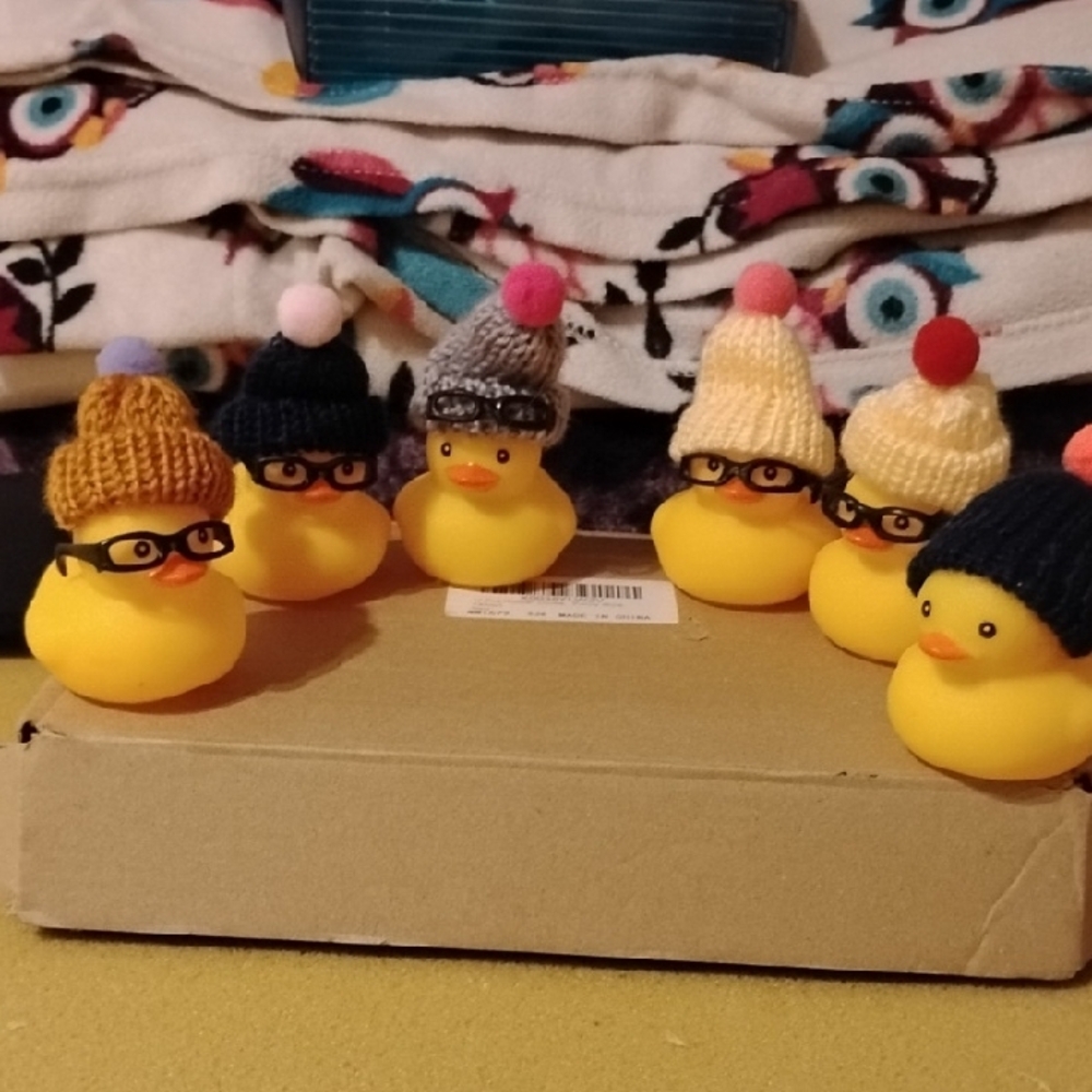 Yellow Rubber Duck Set with Unique Accessories